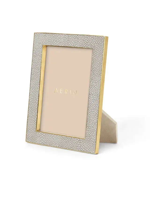 AERIN Classic Shagreen Frame - Grey 5 x 7