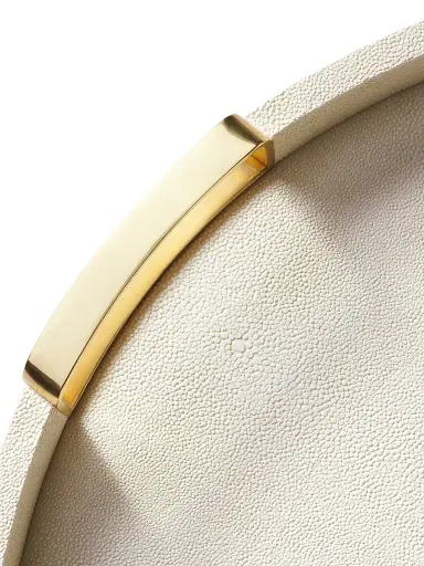 AERIN Carina Shagreen Round Tray | Thumbnail 4 AERIN Carina Shagreen Round Tray | Thumbnail 4