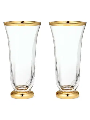 AERIN Sophia 2-Piece Crystal Flute Set | Thumbnail 2
