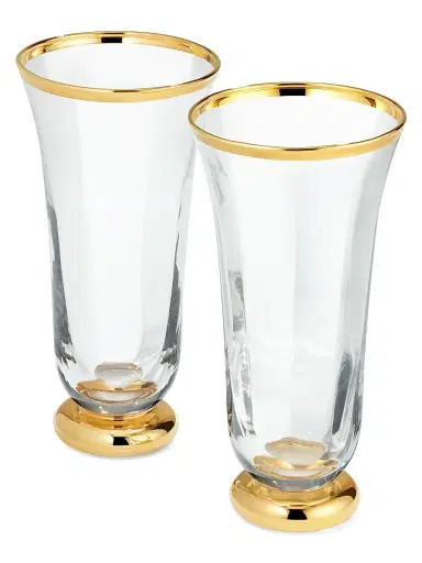AERIN Sophia 2-Piece Crystal Flute Set | Thumbnail 1