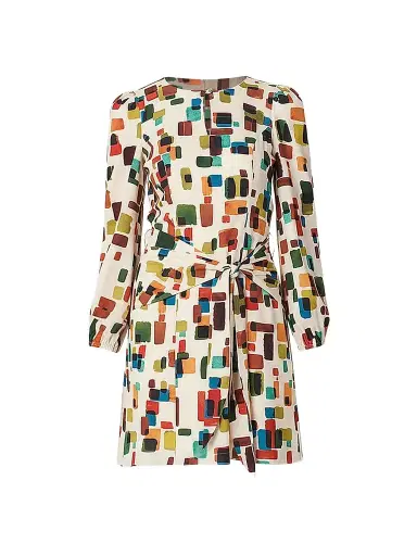 Shoshanna Women's Dani Printed A-Line Mini Dress - Multi | Thumbnail 1