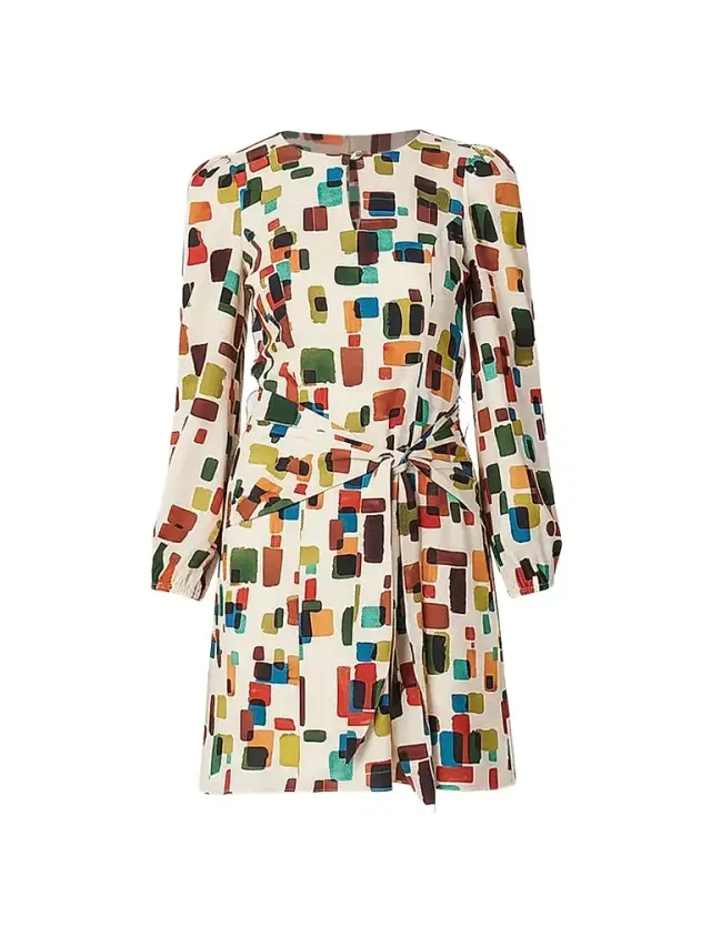 Shoshanna Women's Dani Printed A-Line Mini Dress - Multi