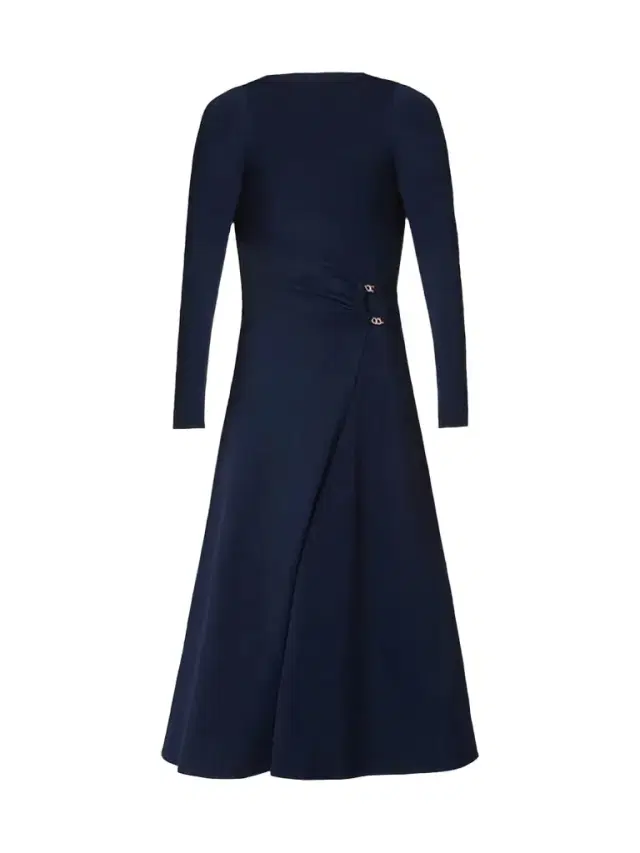 Shoshanna Women's Harrison O-Ring Wrap Midi Dress - Navy