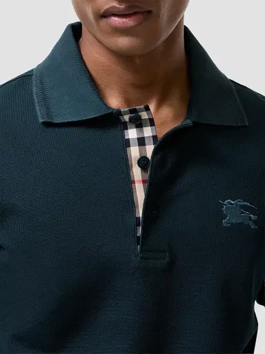 Burberry Men's Eddie EKD Cotton Polo Shirt | Thumbnail 2