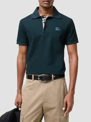 Burberry Men's Eddie EKD Cotton Polo Shirt | Thumbnail 1