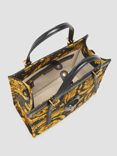 Versace Women's Rivière Large Heritage Print Tote Bag | Thumbnail 4 Versace Women's Rivière Large Heritage Print Tote Bag | Thumbnail 4