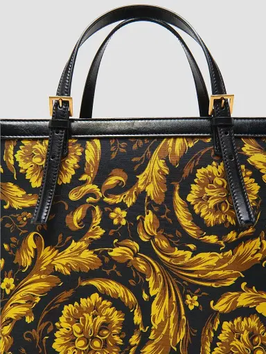 Versace Women's Rivière Large Heritage Print Tote Bag | Thumbnail 6 Versace Women's Rivière Large Heritage Print Tote Bag | Thumbnail 6