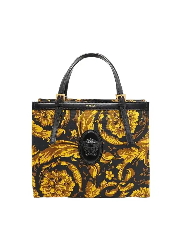 Versace Women's Rivière Heritage Print Tote Bag - Black Multicolor Gold