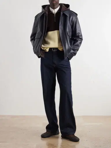 Loewe Leather Hooded Jacket - Men | Thumbnail 2