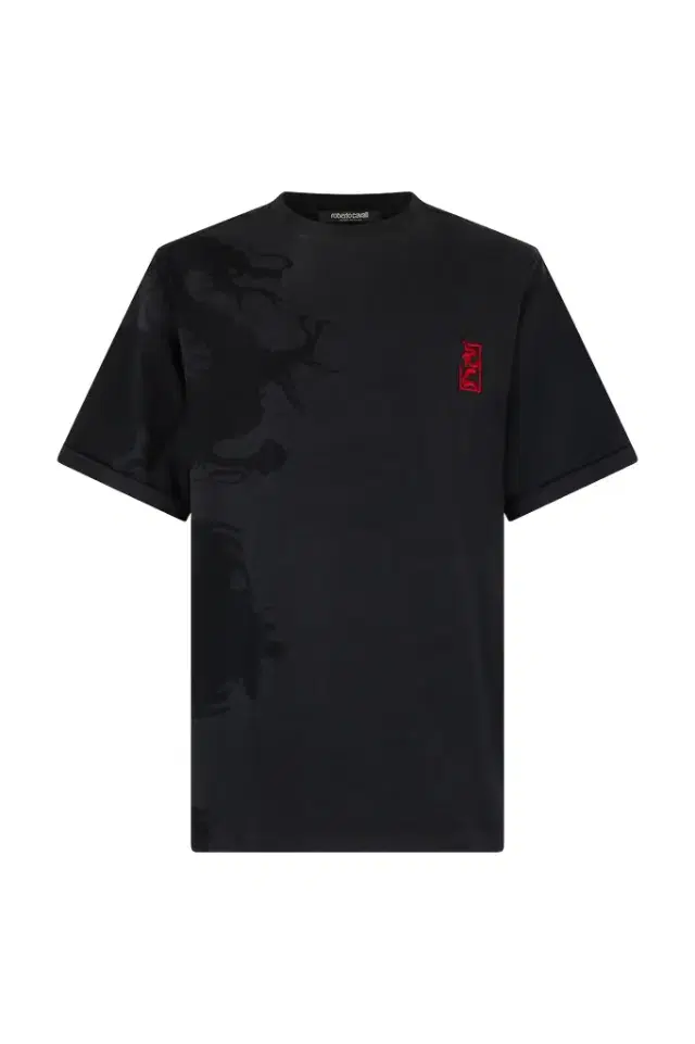 Roberto Cavalli T-Shirt With Ideogram RC Monogram