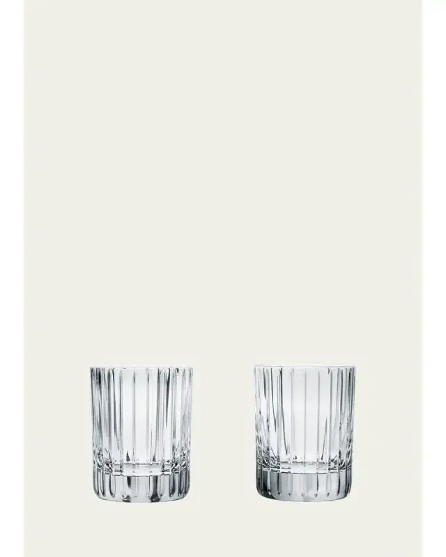 Baccarat Harmonie Crystal Triple Old Fashion Tumblers, Set of 2
