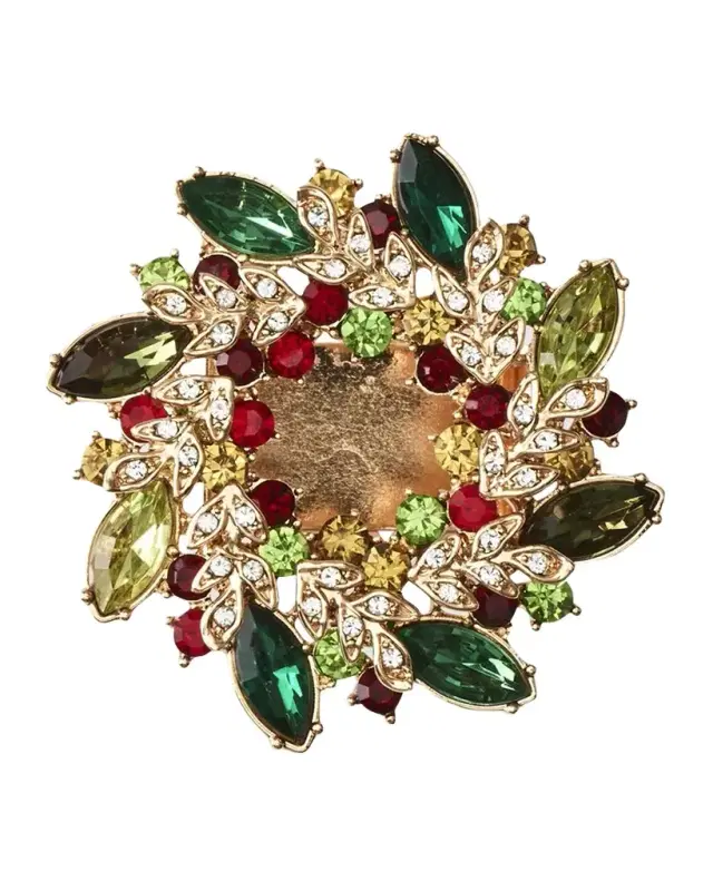 Kim Seybert Gem Wreath Napkin Rings, Set of 4