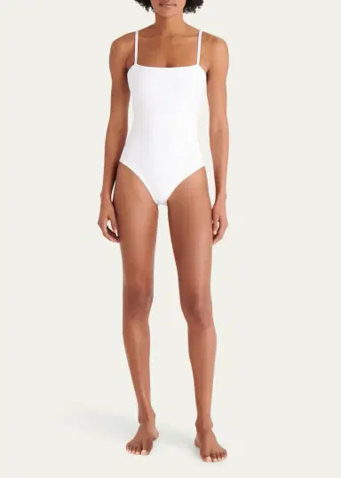 Eres Aquarelle One-Piece Swimsuit with Thin Straps | Thumbnail 2