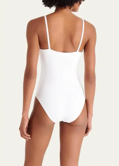 Eres Aquarelle One-Piece Swimsuit with Thin Straps | Thumbnail 3