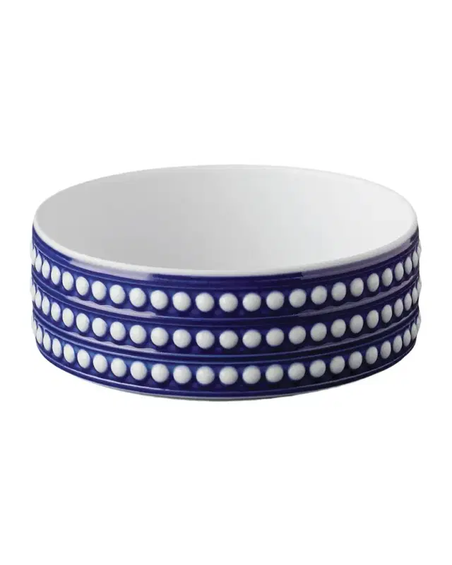 L'Objet Perlee Bleu Medium Deep Bowl