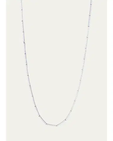 SIDNEY GARBER 18K White Gold Lyra Diamond Necklace | Thumbnail 1