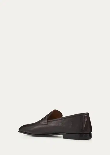 Bergdorf Goodman Men's Patent-Finish Buffalo Leather Derby Shoes | Thumbnail 2 Bergdorf Goodman Men's Patent-Finish Buffalo Leather Derby Shoes | Thumbnail 2