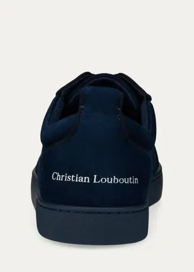 Christian Louboutin Men's Louis Jr Canopy Leather Low-Top Sneakers | Thumbnail 2