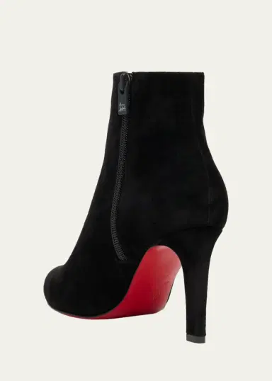 Christian Louboutin 85mm Fannylove Suede Booties | Thumbnail 2