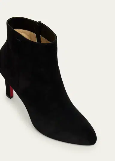 Christian Louboutin 85mm Fannylove Suede Booties | Thumbnail 3