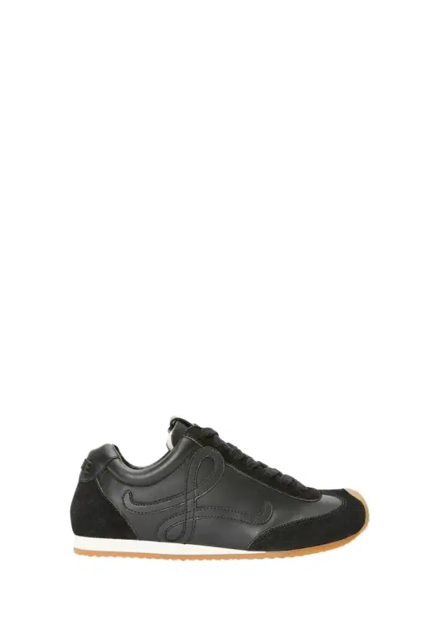 Loewe Men's Ballet Runner 2.0 Leather and Suede Low-Top Sneakers
