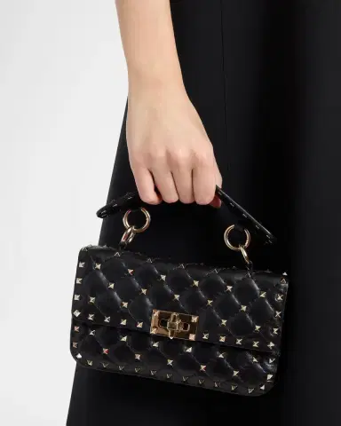 Valentino Garavani Small Quilted Leather Rockstud Shoulder Bag | Thumbnail 2