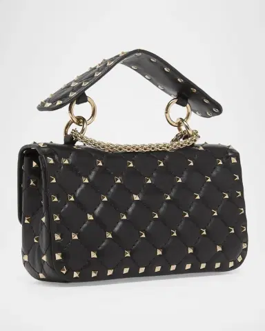 Valentino Garavani Small Quilted Leather Rockstud Shoulder Bag | Thumbnail 3