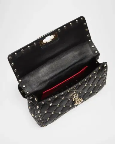Valentino Garavani Small Quilted Leather Rockstud Shoulder Bag | Thumbnail 4