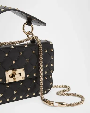 Valentino Garavani Small Quilted Leather Rockstud Shoulder Bag | Thumbnail 6