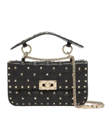 Valentino Garavani Small Quilted Leather Rockstud Shoulder Bag | Thumbnail 1