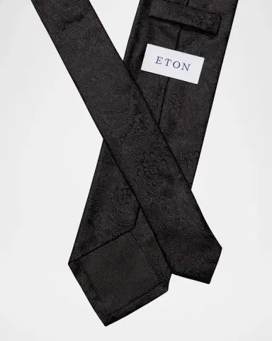 Eton Men's Paisley Woven Silk Tie | Thumbnail 2