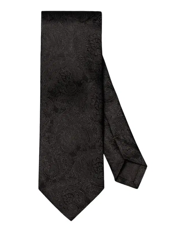 Eton Men's Paisley Woven Silk Tie