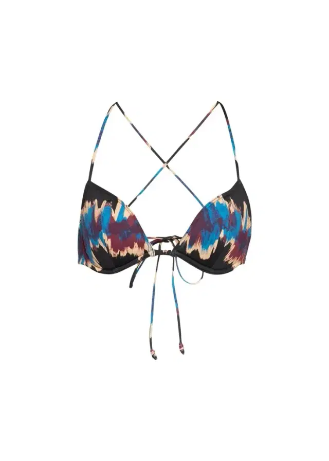 Ulla Johnson Floria Ikat Tie Bikini Top