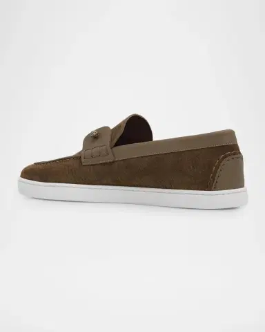 Christian Louboutin Men's Chambeliboat Yacht Leather Boat Shoes | Thumbnail 2 Christian Louboutin Men's Chambeliboat Yacht Leather Boat Shoes | Thumbnail 2
