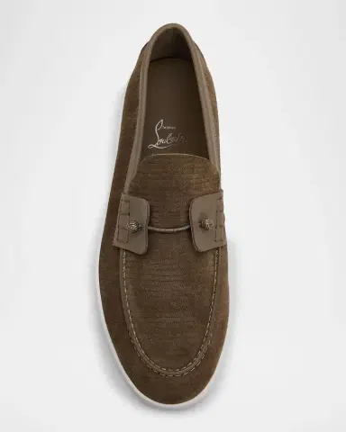 Christian Louboutin Men's Chambeliboat Yacht Leather Boat Shoes | Thumbnail 4 Christian Louboutin Men's Chambeliboat Yacht Leather Boat Shoes | Thumbnail 4