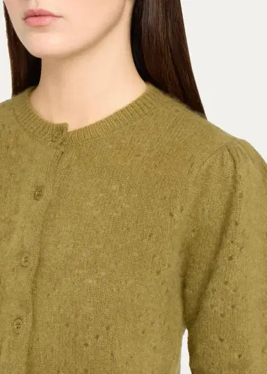 Frame The Cashmere Pointelle Cardigan | Thumbnail 5 Frame The Cashmere Pointelle Cardigan | Thumbnail 5