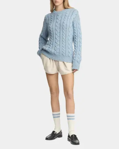 Malo Cable-Knit Cashmere Crewneck Sweater | Thumbnail 2
