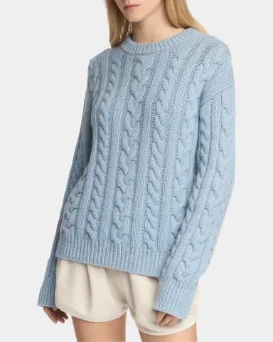 Malo Cable-Knit Cashmere Crewneck Sweater | Thumbnail 4