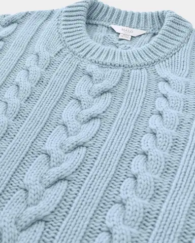 Malo Cable-Knit Cashmere Crewneck Sweater | Thumbnail 6