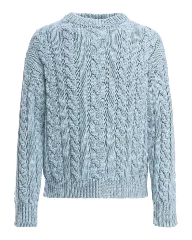 Malo Cable-Knit Cashmere Crewneck Sweater | Thumbnail 1
