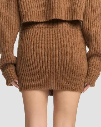 Malo Rib-Knit Cashmere Miniskirt | Thumbnail 3