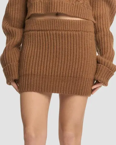 Malo Rib-Knit Cashmere Miniskirt | Thumbnail 4