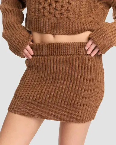 Malo Rib-Knit Cashmere Miniskirt | Thumbnail 5