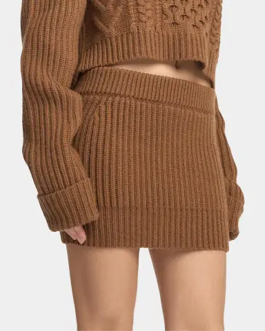 Malo Rib-Knit Cashmere Miniskirt | Thumbnail 6