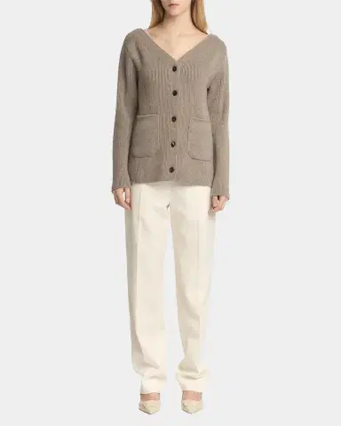 Malo Rib-Knit Cashmere Pocket Cardigan | Thumbnail 2