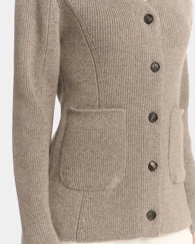 Malo Rib-Knit Cashmere Pocket Cardigan | Thumbnail 5