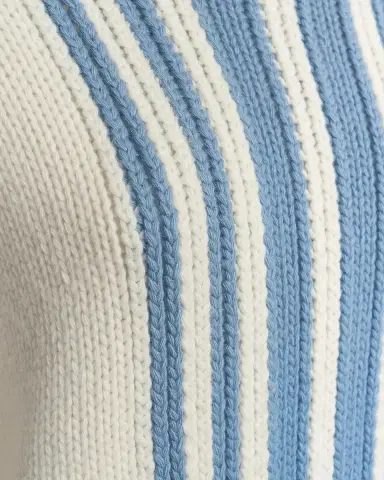 Malo Striped Wool-Cashmere Oversized Turtleneck | Thumbnail 6