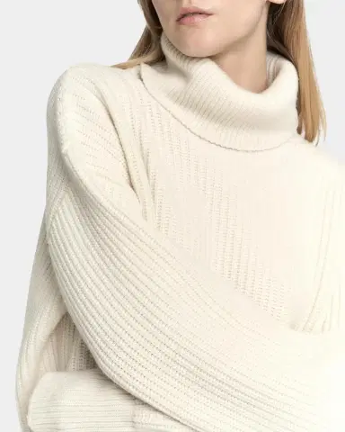 Malo Rib-Knit Cashmere Turtleneck Sweater | Thumbnail 5