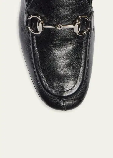 Gucci Jordaan Soft Leather Loafers with Horsebit | Thumbnail 3 Gucci Jordaan Soft Leather Loafers with Horsebit | Thumbnail 3
