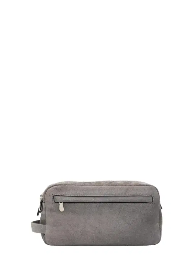 Brunello Cucinelli Men's Leather Wide-Mouth Toiletry Bag